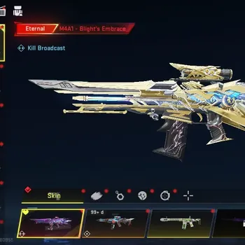 Blood Strike Accounts Collab Skin Asia|2 Eternal M4A1 Blight Embrace Lv2,MP7 Tidesong Lv3|Collab AOT Female Titan|Limit MCX