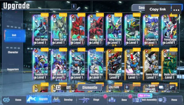 SD Gundam G Generation ETERNAL Accounts Global Rank Lv1 FreshStory 24k Diamond | 12 URGundam MLB 00RaiseFB, LB2 11