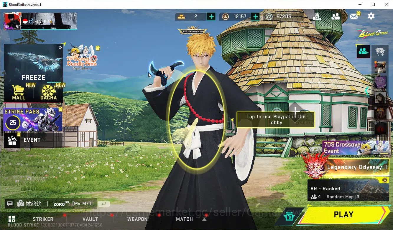 Blood Strike Accounts ASIA|3 MELE Shuriken,AXE,Zenpakuto,Collab 7DS[M700 image 1