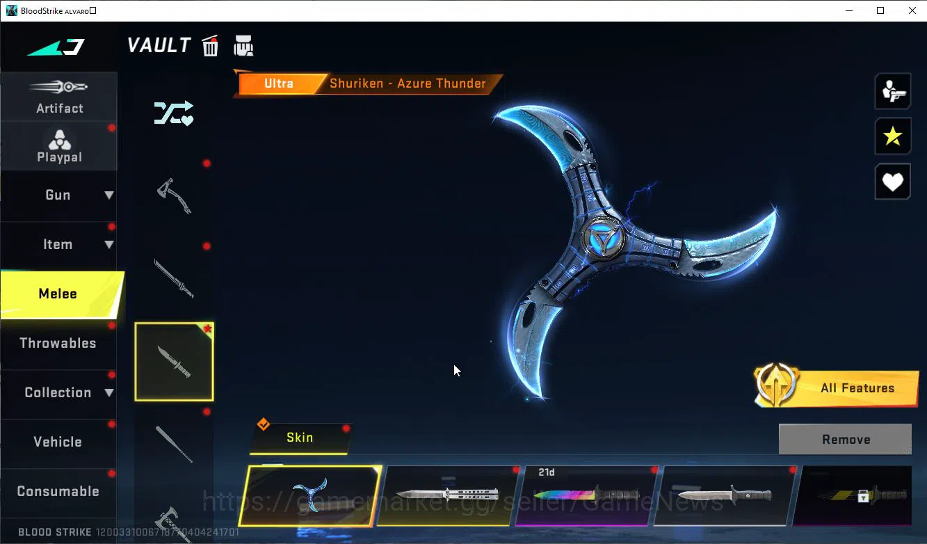 Blood Strike Accounts ASIA|3 MELE Shuriken,AXE,Zenpakuto,Collab 7DS[M700 image 4