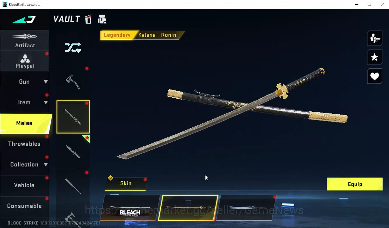 Blood Strike Accounts ASIA|3 MELE Shuriken,AXE,Zenpakuto,Collab 7DS[M700 image 6