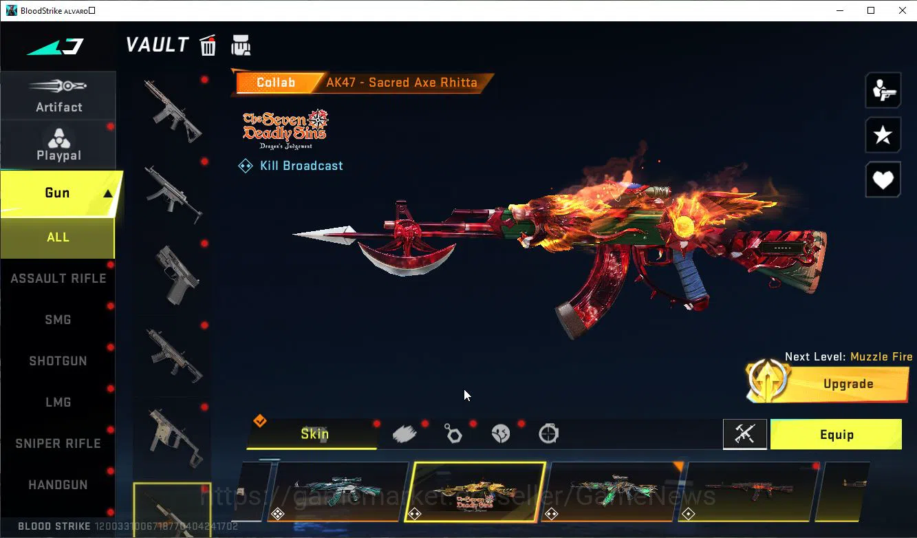 Blood Strike Accounts ASIA|3 MELE Shuriken,AXE,Zenpakuto,Collab 7DS[M700 image 7