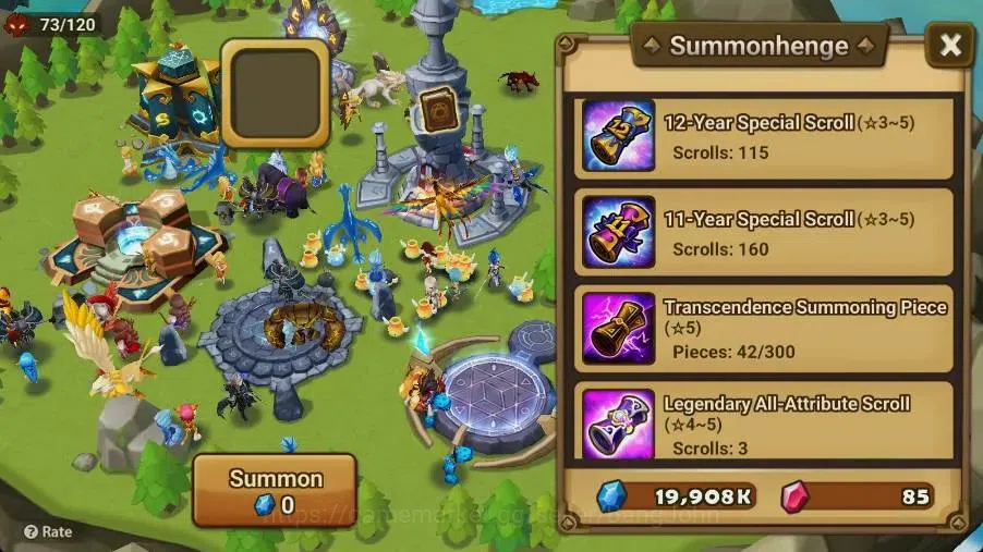 Summoners War: Sky Arena Accounts Starter GLOBAL | NB 5 TESHAR,Starter Gacha 115 12Y+160 11Y Scrool, 3 Legendary All 3