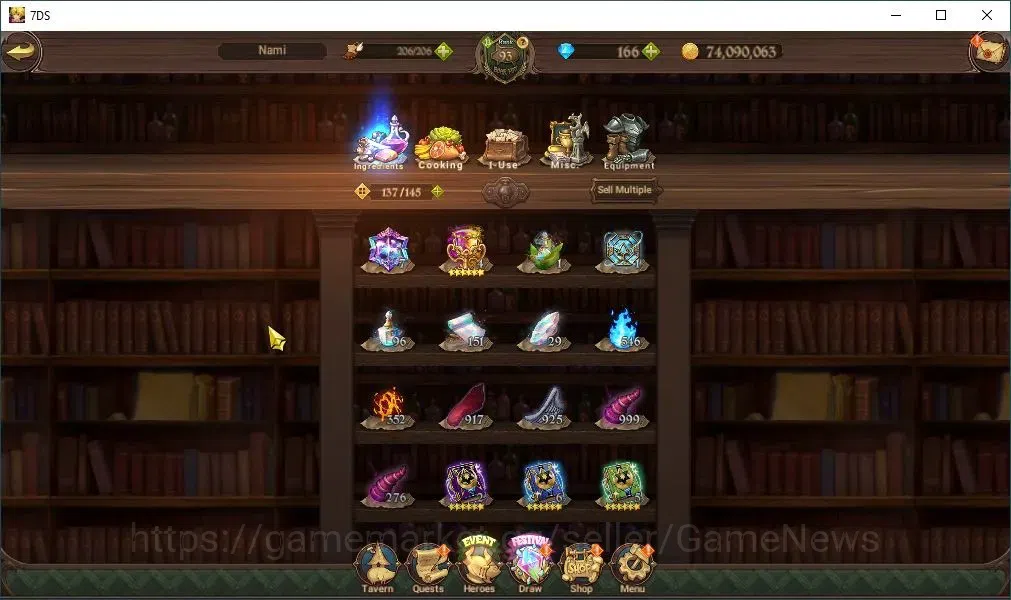 The Seven Deadly Sins: Grand Cross Accounts Asia|151 LS+166Dm|3,5M CC|5 LR+9 UR+Collab ReZero| image 16