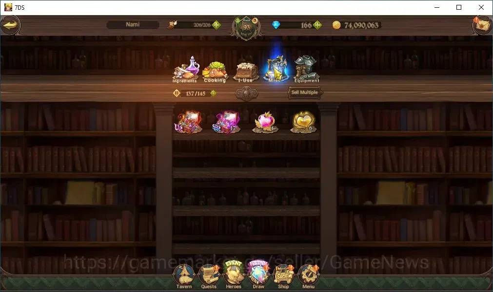 The Seven Deadly Sins: Grand Cross Accounts Asia|151 LS+166Dm|3,5M CC|5 LR+9 UR+Collab ReZero| image 19