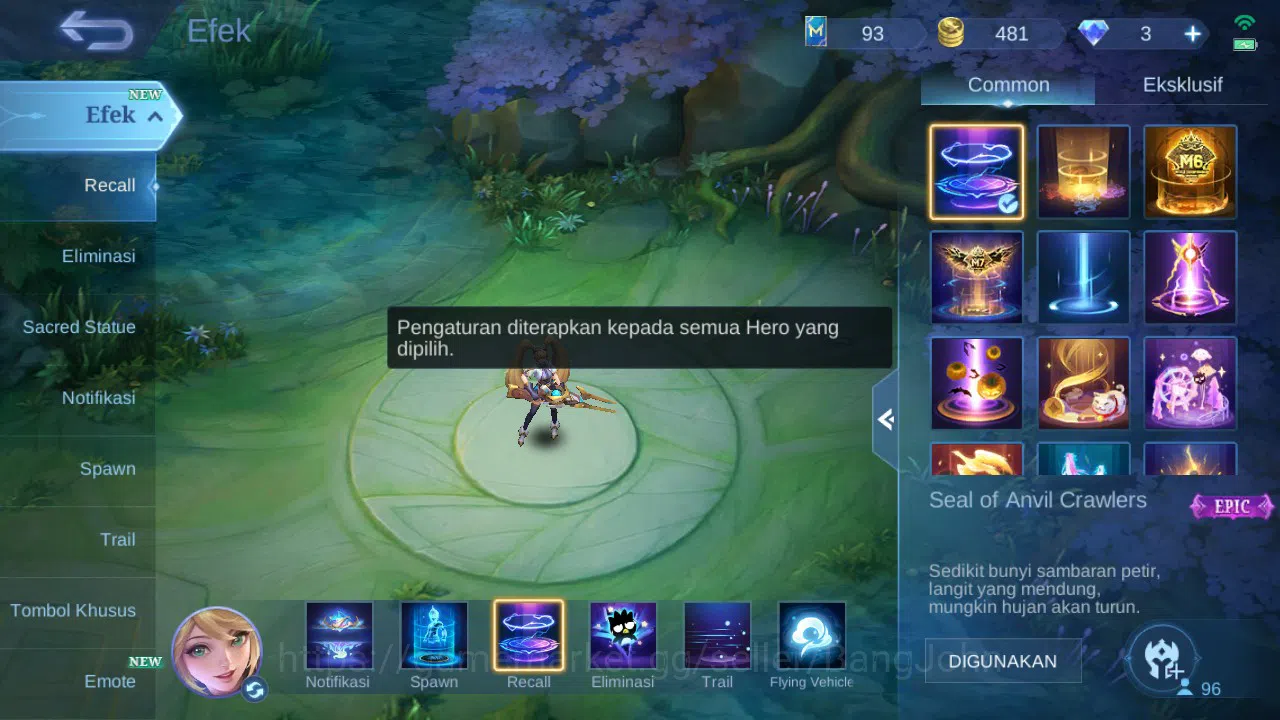 Mobile Legends: Bang Bang Accounts GLOBAL Hero 96 Skin 137 CC Nata | Epic Khaleed Lan image 11
