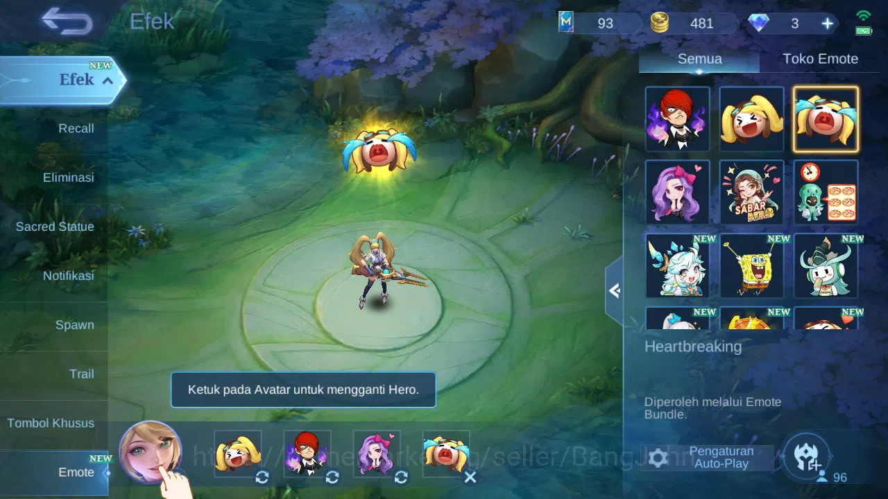 Mobile Legends: Bang Bang Accounts GLOBAL Hero 96 Skin 137 CC Nata | Epic Khaleed Lan image 12