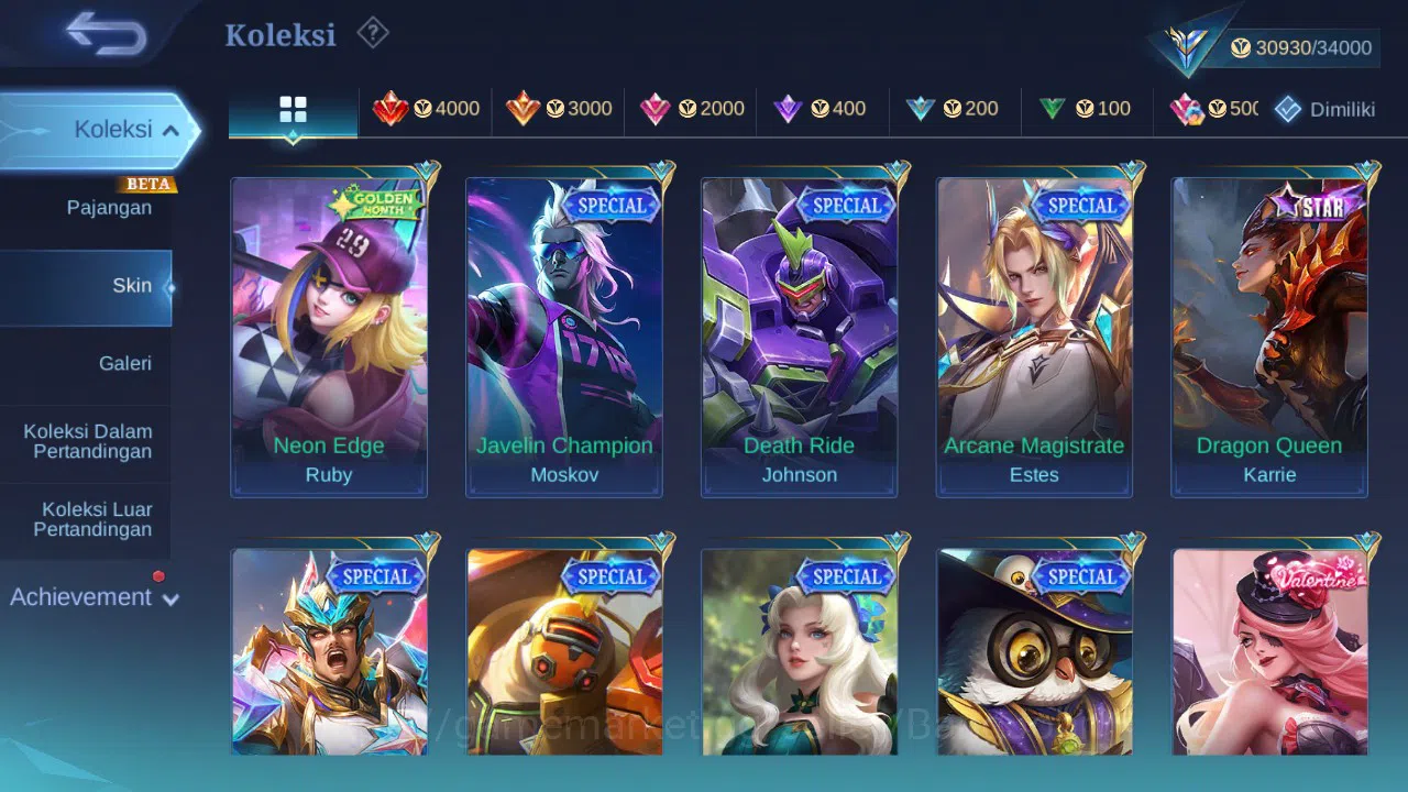Mobile Legends: Bang Bang Accounts GLOBAL Hero 96 Skin 137 CC Nata | Epic Khaleed Lan image 7