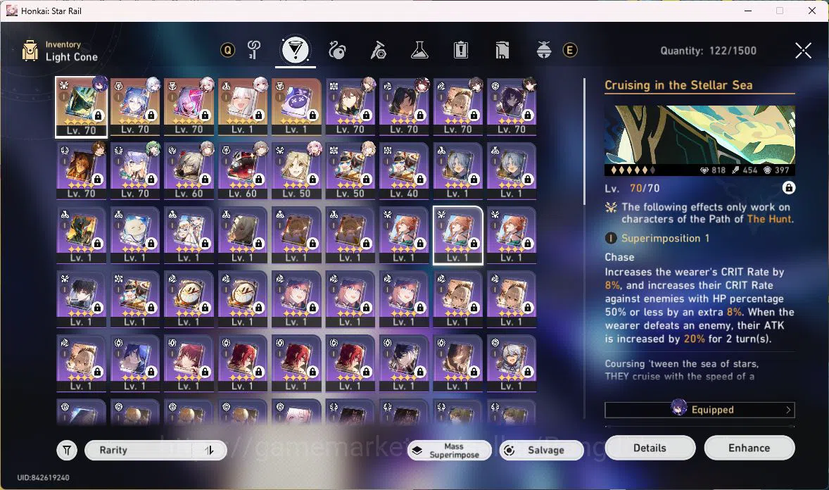 Honkai Star Rail Accounts ASIA|TL62|8 LIMIT+2 SIGHN|PRREM TEAM SPARXIE|SILVE image 11