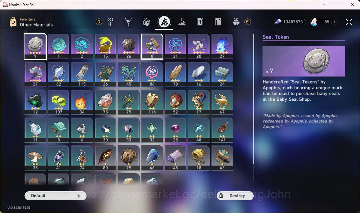 Honkai Star Rail Accounts ASIA|TL62|8 LIMIT+2 SIGHN|PRREM TEAM SPARXIE|SILVE image 9