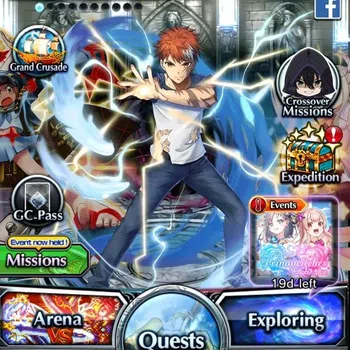 Grand Summoners Accounts End-Game Global|Rank 74|1 SP Art|10 Ascend+4 TW|(Shirou Emiya,Chloe,Illya,Saber
