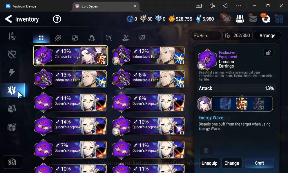 Epic Seven Accounts GBL Unverif|NewEra|6 ML(Salome,LOTScales,NM Luna,e image 12