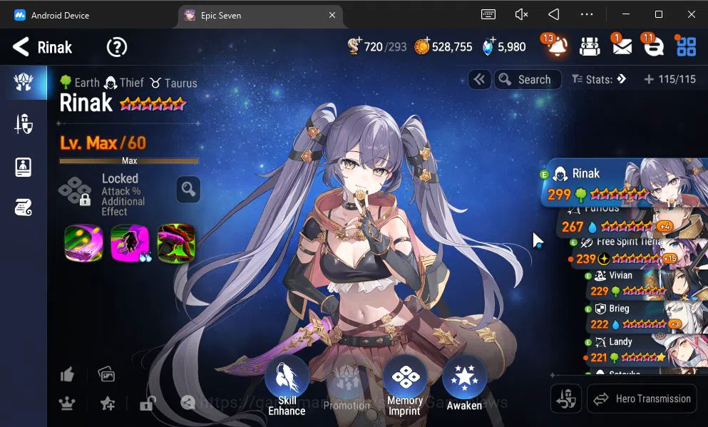 Epic Seven Accounts GBL Unverif|NewEra|6 ML(Salome,LOTScales,NM Luna,e image 5