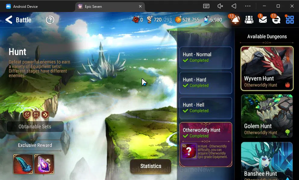 Epic Seven Accounts GBL Unverif|NewEra|6 ML(Salome,LOTScales,NM Luna,e image 6