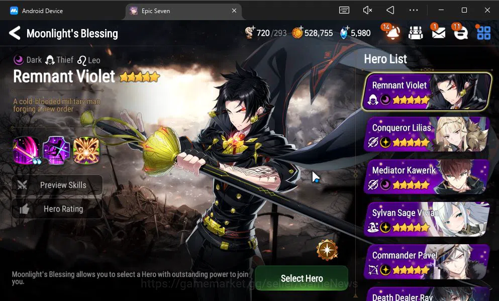 Epic Seven Accounts GBL Unverif|NewEra|6 ML(Salome,LOTScales,NM Luna,e image 8