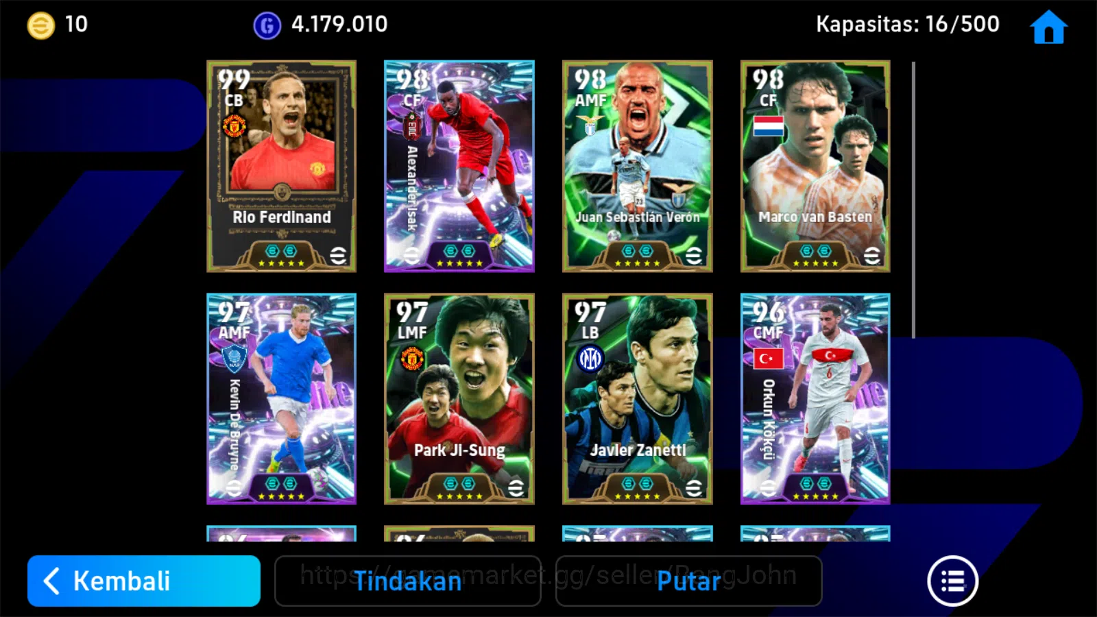 eFootball Accounts Others Power 3173 | isaac showtime,rio ferdinand epicdb,veron epicdb,kambuaya showtime, Coach amorim 4