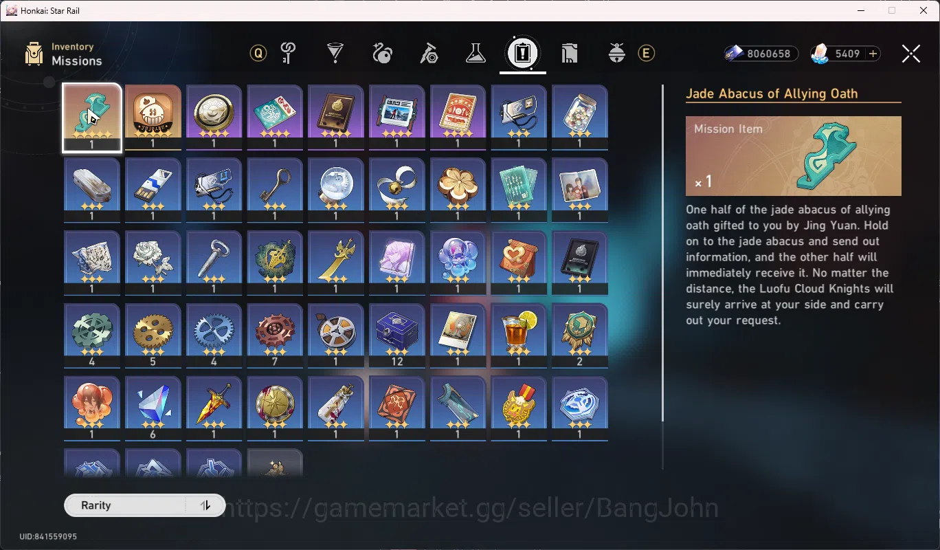 Honkai Star Rail Accounts Others ASIA | TL 64 | Castorice + Sign | Cyrene | Hyacine | Anaxa | Tribbie | DanhengPT | Ruan Mei 7