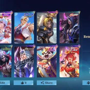 Mobile Legends: Bang Bang Accounts Collector Hero 132|Skins 272|CC Natalia,Fanny(P Ace,Valentine),SpongB Cyclops,Anniv