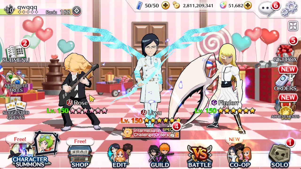 Bleach: Brave Souls Mid-Tier [GLOBAL]51K Orb|TYBW26 Uryu,Ichigo,10th Anniv[Ruki image 1
