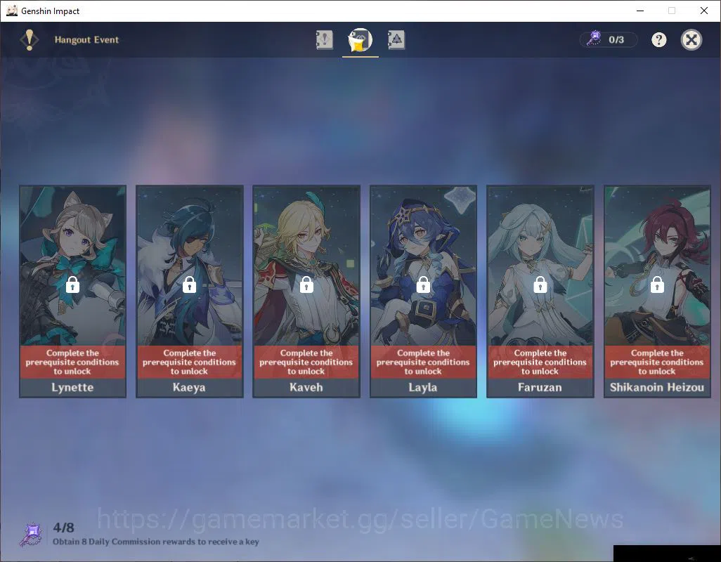 Genshin Impact Accounts ASIA|AR 54| 4 Limited+2 [5 Star's Weapon]|[Yelan,R image 4