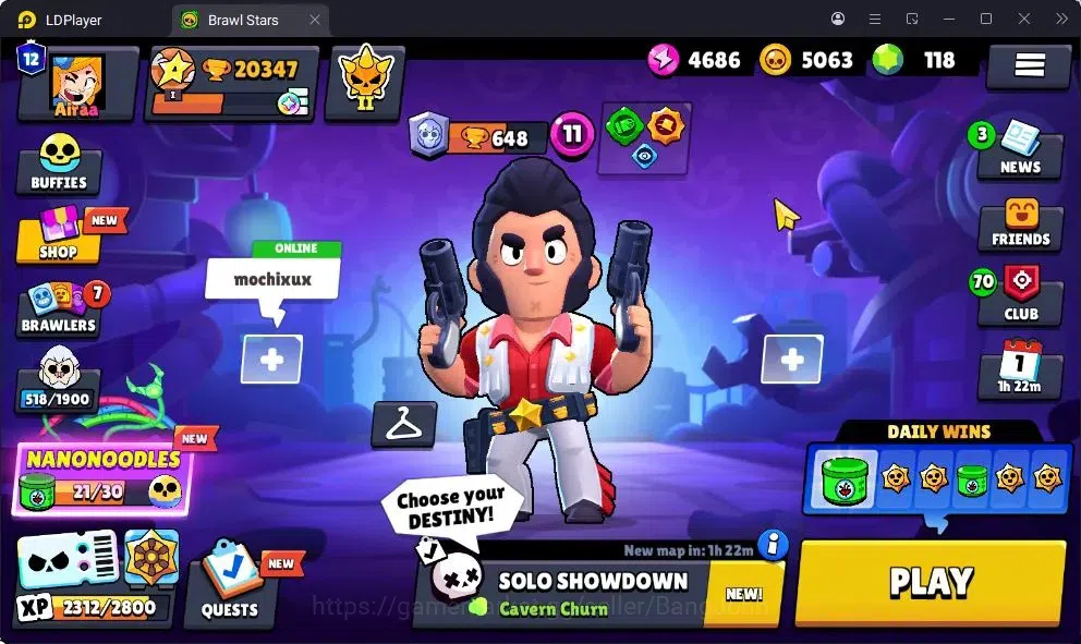 Brawl Stars Accounts Trophy 20347 |72 Brawler|13 Max (8HC)|1 HC,6 Legendary,10Mythic 48Epic Skins|2944 Bling|8 1