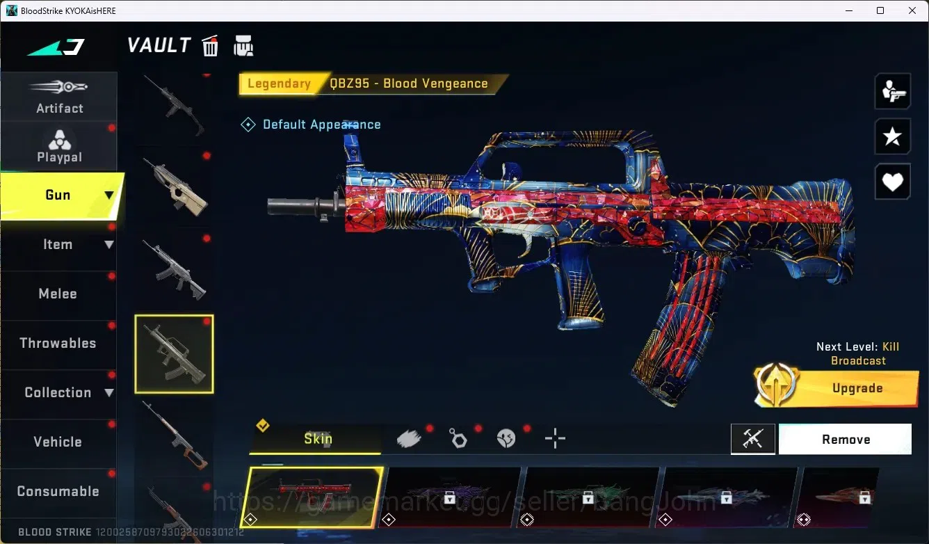 Blood Strike Accounts ASIA|1 Eternal Gun:MP5-Dominator|2 Collab Gun [TR& image 13