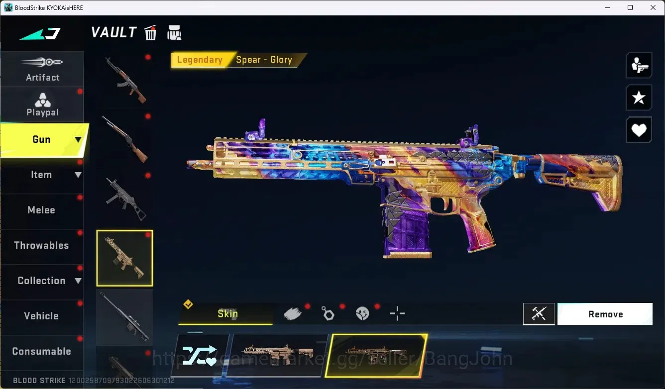 Blood Strike Accounts ASIA|1 Eternal Gun:MP5-Dominator|2 Collab Gun [TR& image 14