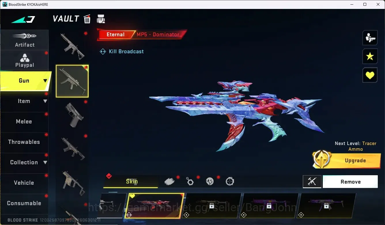 Blood Strike Accounts ASIA|1 Eternal Gun:MP5-Dominator|2 Collab Gun [TR& image 3