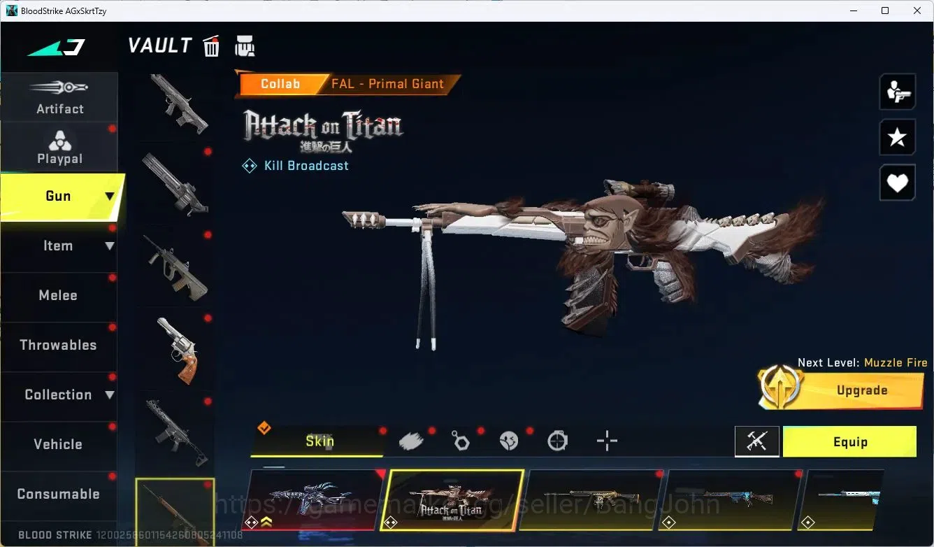 Blood Strike Accounts ASIA | 2 EVO: SCAR, FAL | 6 Eternal |8 Collab Gun image 12