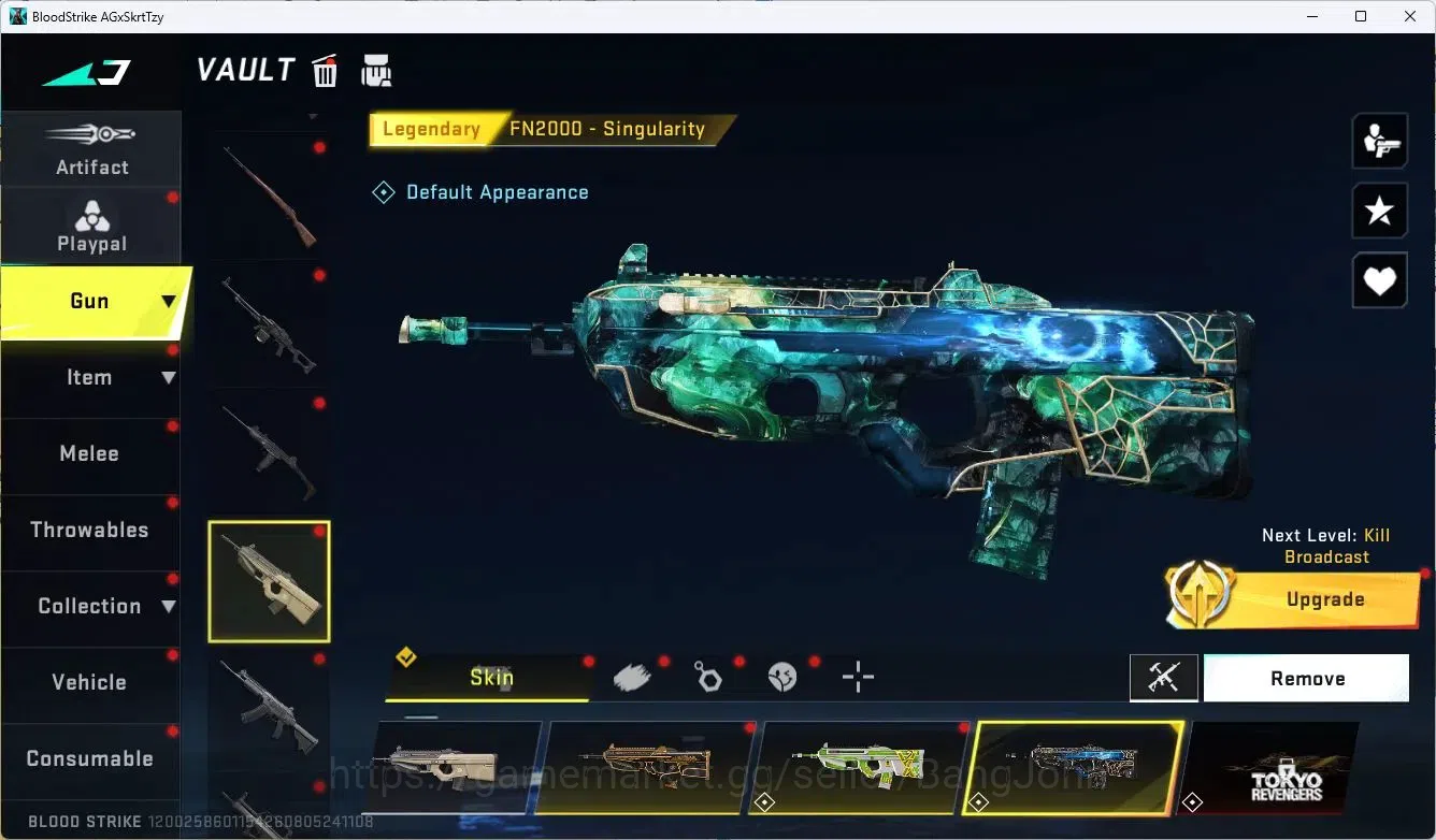 Blood Strike Accounts ASIA | 2 EVO: SCAR, FAL | 6 Eternal |8 Collab Gun image 16