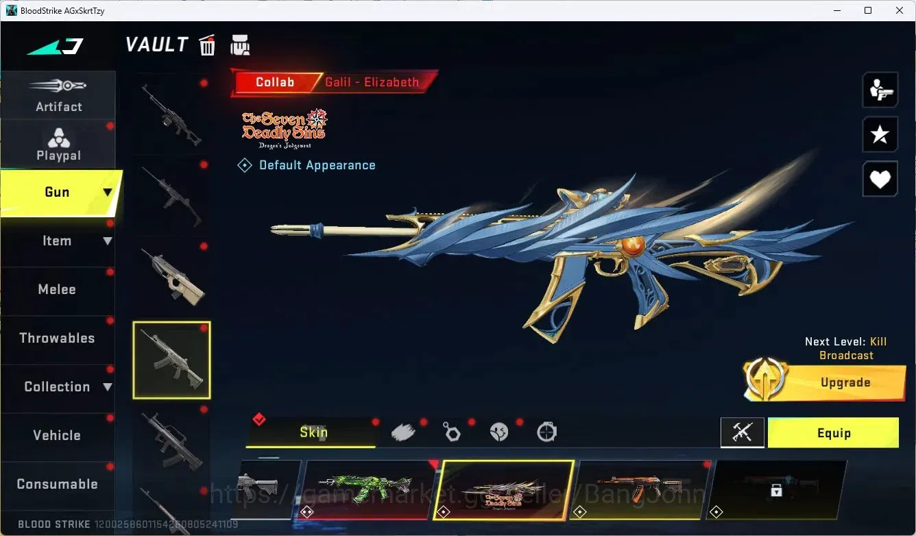 Blood Strike Accounts ASIA | 2 EVO: SCAR, FAL | 6 Eternal |8 Collab Gun image 18