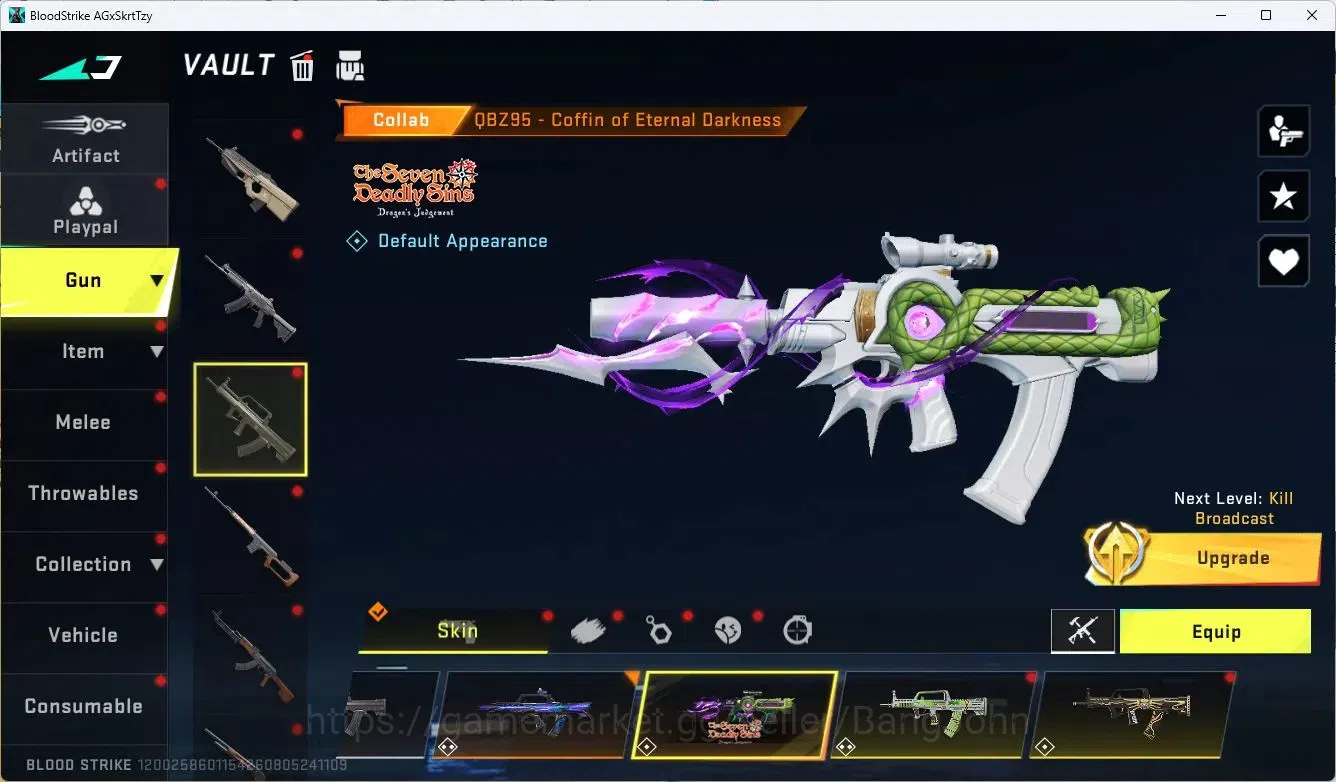Blood Strike Accounts ASIA | 2 EVO: SCAR, FAL | 6 Eternal |8 Collab Gun image 19