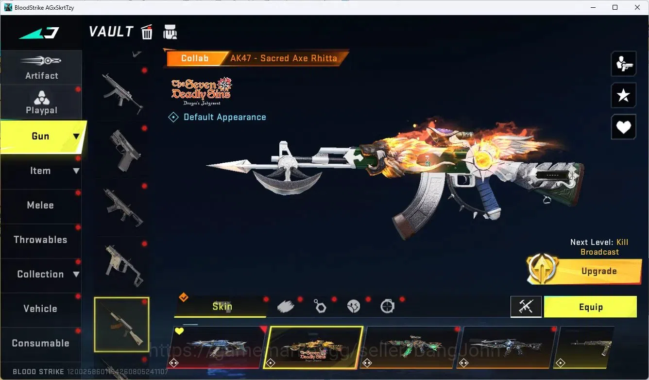 Blood Strike Accounts ASIA | 2 EVO: SCAR, FAL | 6 Eternal |8 Collab Gun image 6