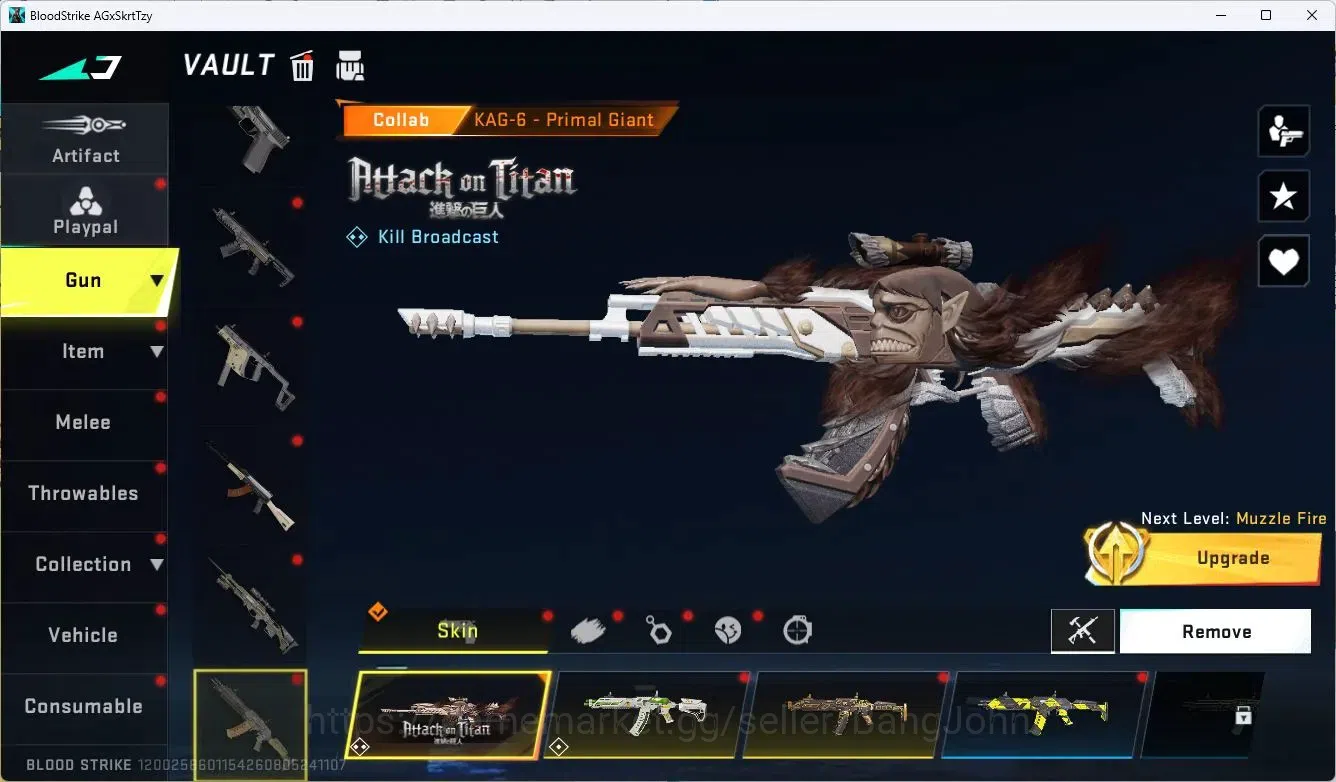 Blood Strike Accounts ASIA | 2 EVO: SCAR, FAL | 6 Eternal |8 Collab Gun image 7