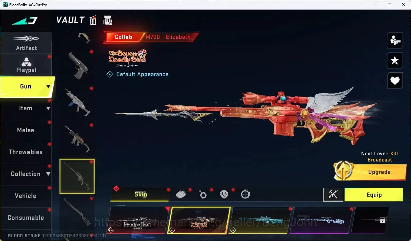 Blood Strike Accounts ASIA | 2 EVO: SCAR, FAL | 6 Eternal |8 Collab Gun image 9