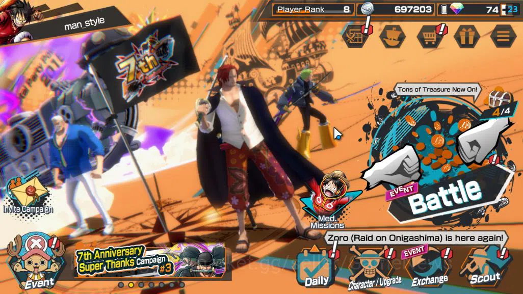 Global|4 EX| The Strongest Creature Alive Kaido,Blackbeard Kuzan,WI Trafalgar Law,FIML Zephyer|Rank2|LogBandai|CheckSS(OPBR1812) One Piece Bounty Rush Starter Global|4 EX| The Strongest Creature Alive Kaido,Bl image 1