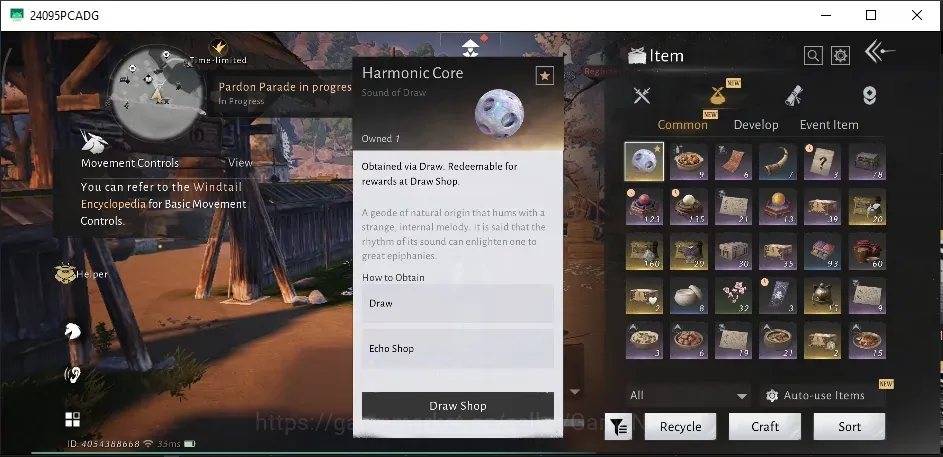 Where Winds Meet Accounts GLOBAL|1 Harmonic Core Unused|Lv 21|5364 GS|Jianghu Wanderer,Master Deceiver,First Step|Female 1