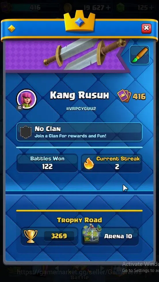 Clash Royale Accounts KTL 10|Trophy 3269|Card 53|Limited Skin|1 Hero 3 E image 3