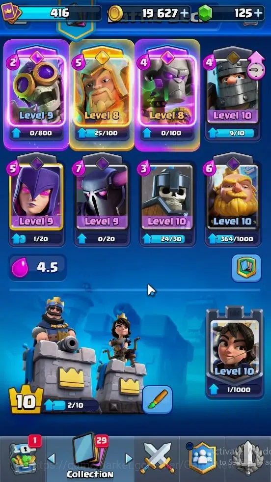Clash Royale Accounts KTL 10|Trophy 3269|Card 53|Limited Skin|1 Hero 3 E image 4