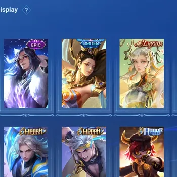 Honor of Kings Accounts Rare Skin Global|113H 75S|Epic Li Bai|Limited Yuhuan|LNY204 Da Qiao|2 Event Exclusive|3 Honor