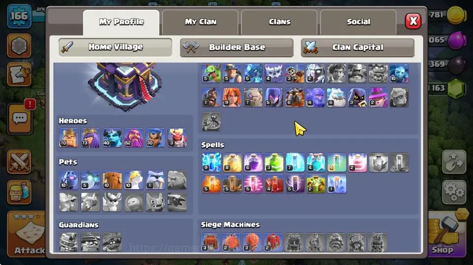 Clash of Clans Accounts TH 15-BH 8|LV 166|Limited Skin|HH 9|BK 70,AQ 73,GW image 3