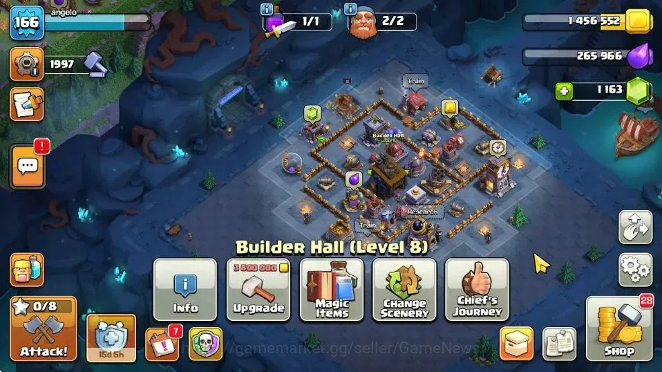 Clash of Clans Accounts TH 15-BH 8|LV 166|Limited Skin|HH 9|BK 70,AQ 73,GW image 6