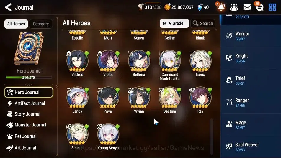 Epic Seven Accounts ASIA|24 ML[Monarch OTS Iseria,Salome,LOTScales,Bel image 11