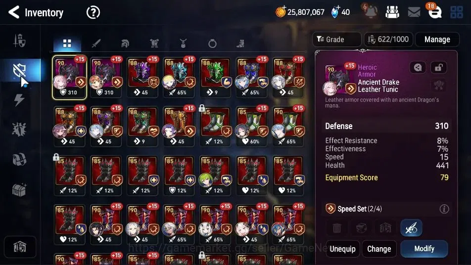 Epic Seven Accounts ASIA|24 ML[Monarch OTS Iseria,Salome,LOTScales,Bel image 17