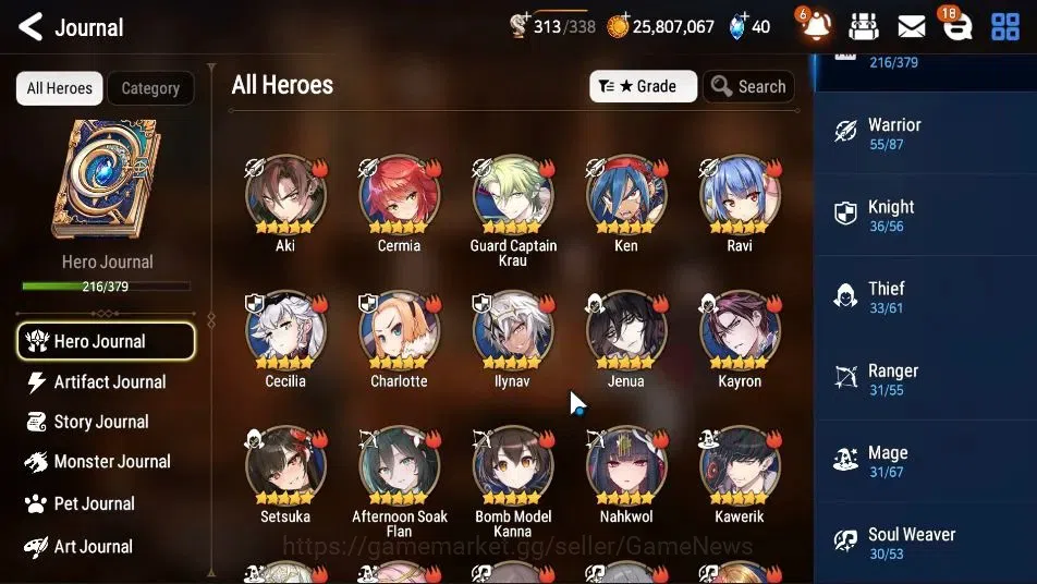 Epic Seven Accounts ASIA|24 ML[Monarch OTS Iseria,Salome,LOTScales,Bel image 8