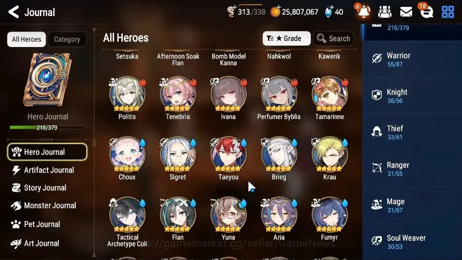 Epic Seven Accounts ASIA|24 ML[Monarch OTS Iseria,Salome,LOTScales,Bel image 9