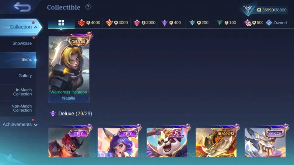 Mobile Legends: Bang Bang Accounts Global|Hero110|Skin168|Expert|Collector Natalia|Co image 11