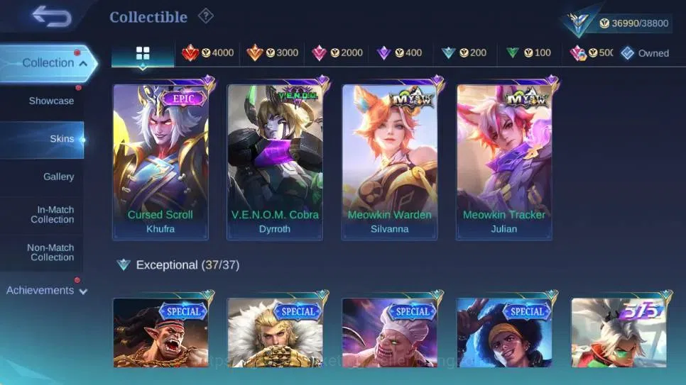Mobile Legends: Bang Bang Accounts Global|Hero110|Skin168|Expert|Collector Natalia|Co image 5