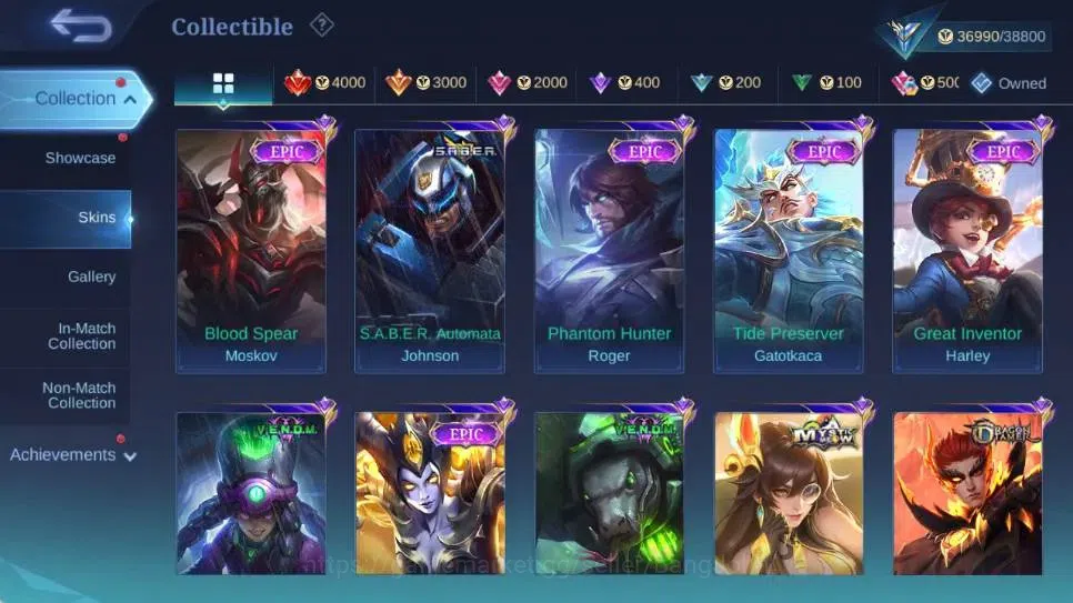 Mobile Legends: Bang Bang Accounts Global|Hero110|Skin168|Expert|Collector Natalia|Co image 8