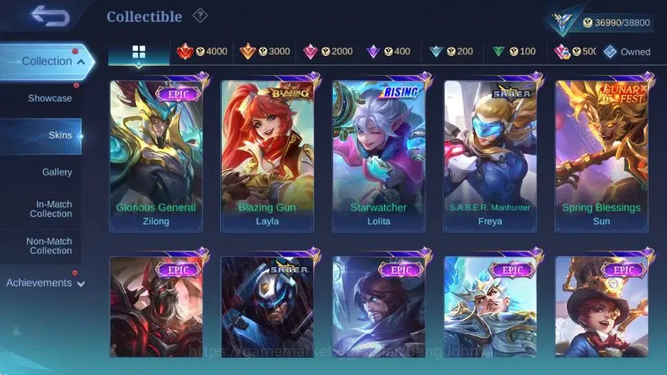 Mobile Legends: Bang Bang Accounts Global|Hero110|Skin168|Expert|Collector Natalia|Co image 9
